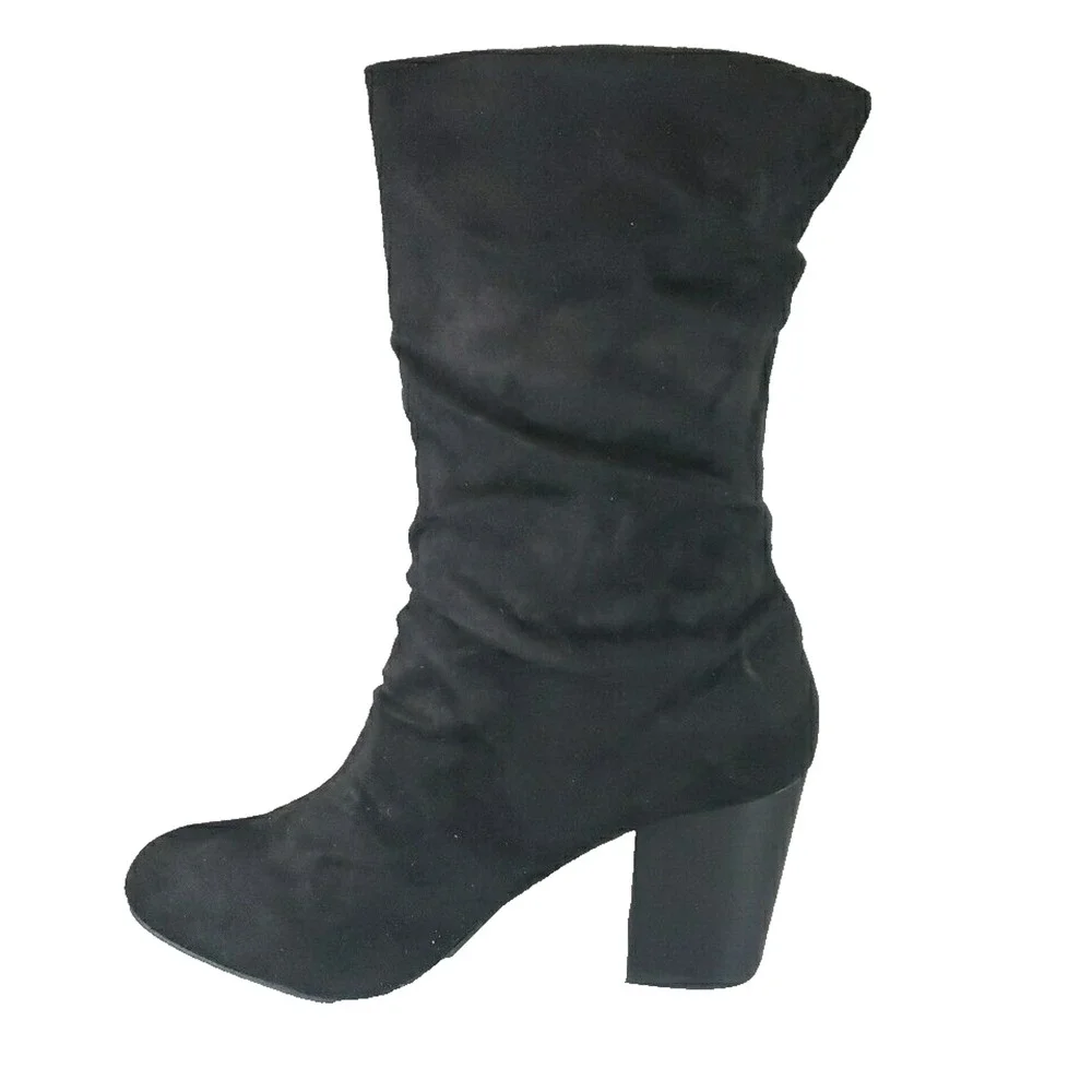 Mia Steffani Pull-On Suede Bootie - Black Nova - 3